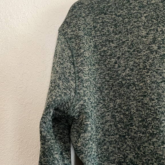 Eddie Bauer Mens Green Sweater Fleece 1/4 Zip Pockets Pullover Long Sleeve XL - Picture 10 of 16